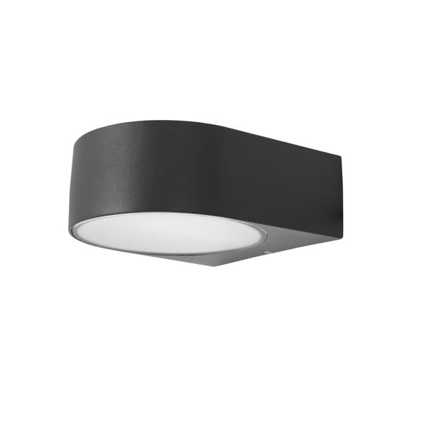 Wall fixture IP44 Mayor E27 15W Urban grey 900lm image 1