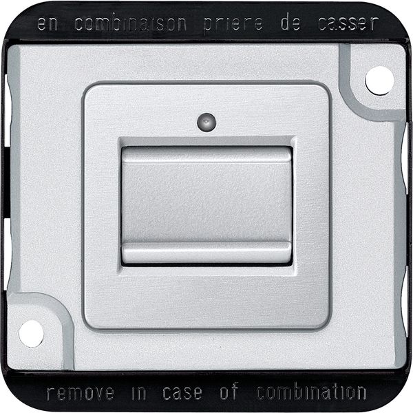 Rocker switch insert, intermediate, aluminium, Anti-vandalism image 1