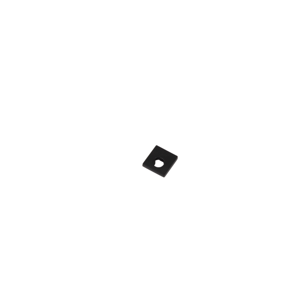 End Cap with hole for Surface Mounted Profile 10x10mm IP20 Black image 1