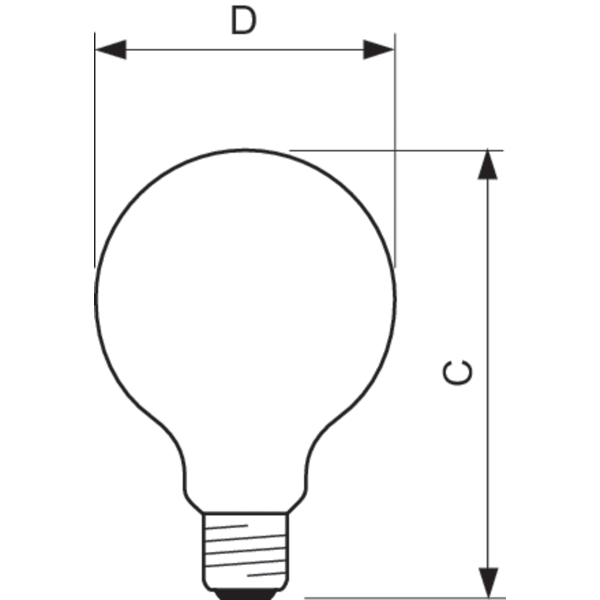 CorePro LEDBulbND 7-60W E27 G93 827 CL G image 2