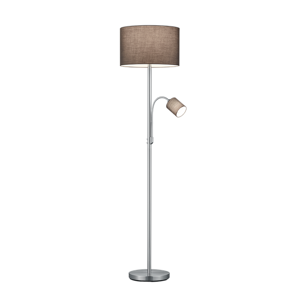 Hotel floor lamp E27+E14 grey image 1