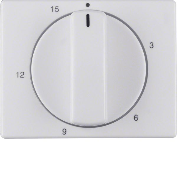 Centre plate for mechanical timer, arsys, p. white glossy image 1