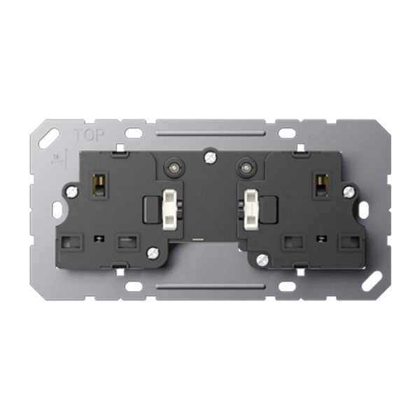 BS 2x13A socket ins.small suppframe unsw BS3522EINS image 1