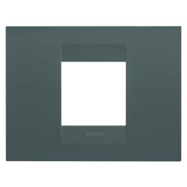 GEO PLATE - IN PAINTED TECHNOPOLYMER - 2 MODULES - TEAL - CHORUSMART image 1