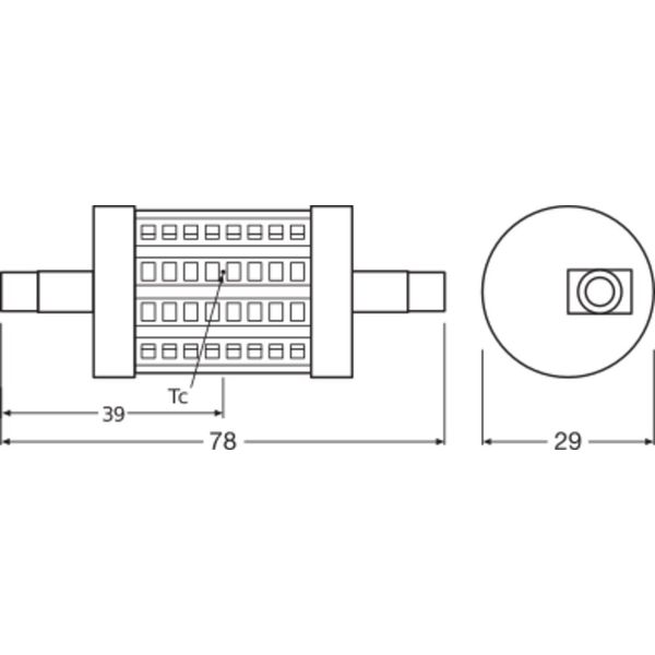 LED LINE R7S 8W 827 R7s image 10