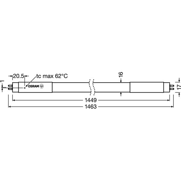 SubstiTUBE TUBE T5 HF 18 W/4000 K 1449 mm image 4