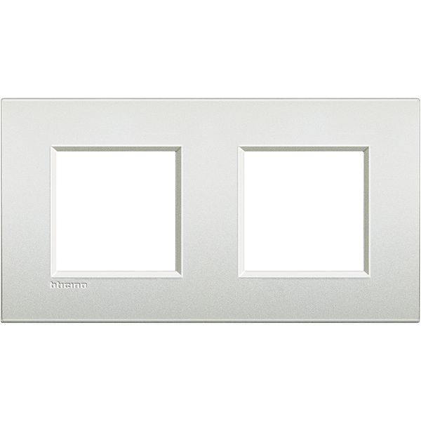 LL - cover plate 2x2P 71mm pearl white image 2