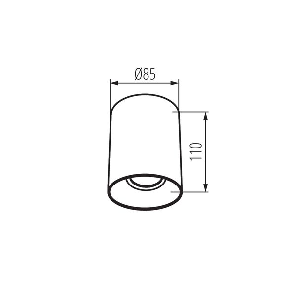 RITI GU10 W/G Ceiling-mounted spotlight fitting image 2