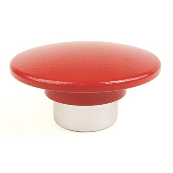 Allen-Bradley 800T-N248R Cap, 30mm Push Button, Red, Metal, Non-Illuminated Jumbo Mushroom Push Button, Replacement Part image 1