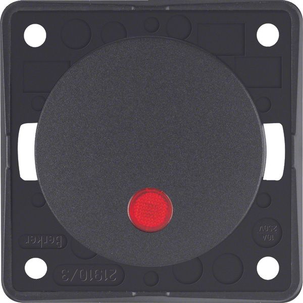 Control push-button, NO contact, red lens, Integro - Design Flow/Pure, image 1