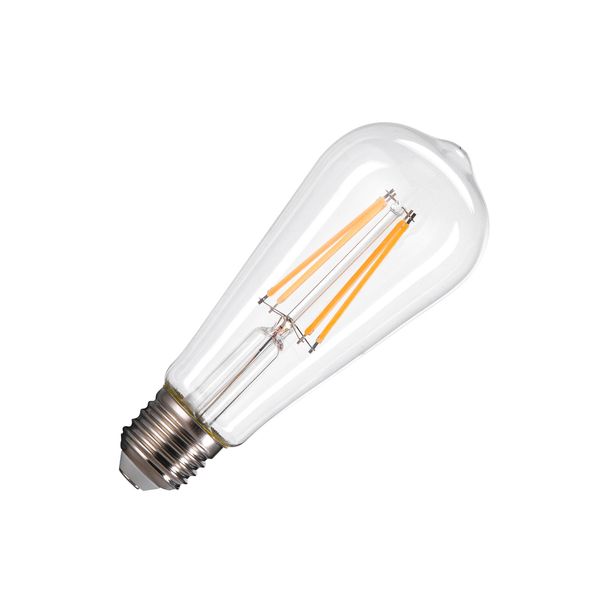 ST58 E27, LED lamp transparent 7,5W 2700K CRI90 320ø image 1