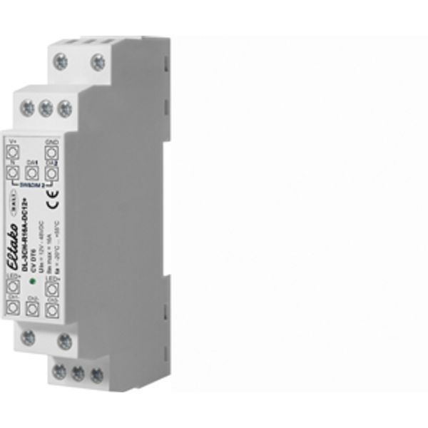 DALI LED 3 channels dimmer 16A for DIN-EN 60715 TH35 rail mounting (DT6) image 1