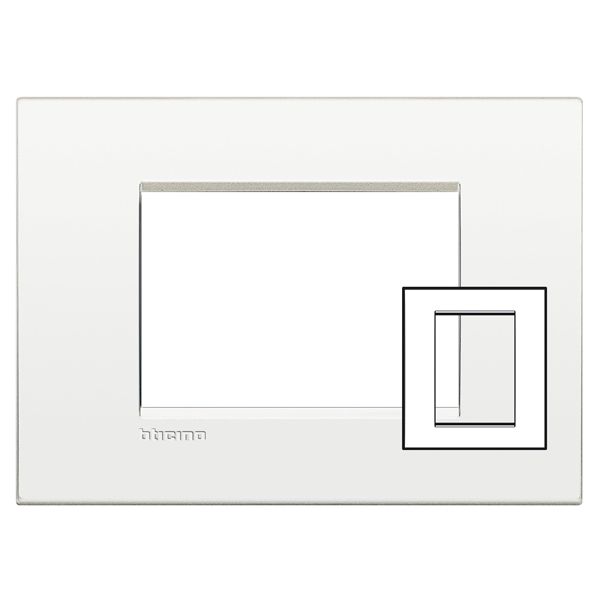 LL - COVER PLATE 3+3P PURE WHITE image 1