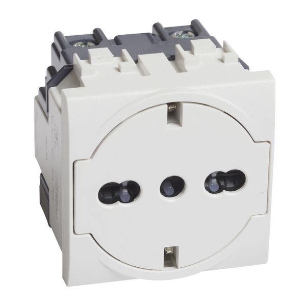 LL - GER/ITA STD FLAT SOCKET WHITE image 1