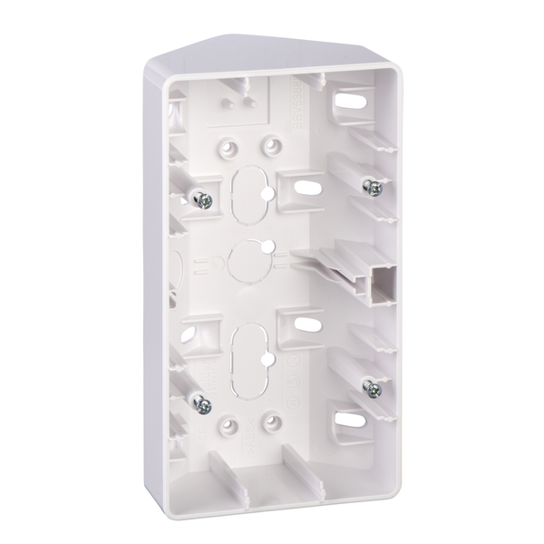 Exxact surface corner box 2-g IP21 white image 4