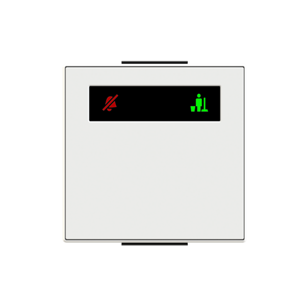 8580.4 BB Rocker for DND/MUR switch, 2-gang - Soft White White - Sky Niessen image 1