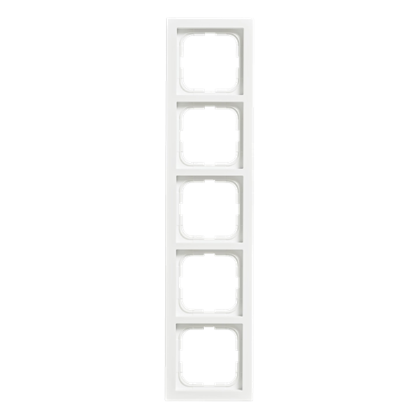 1725F85-884 Cover frame 5gang White - Impressivo image 1