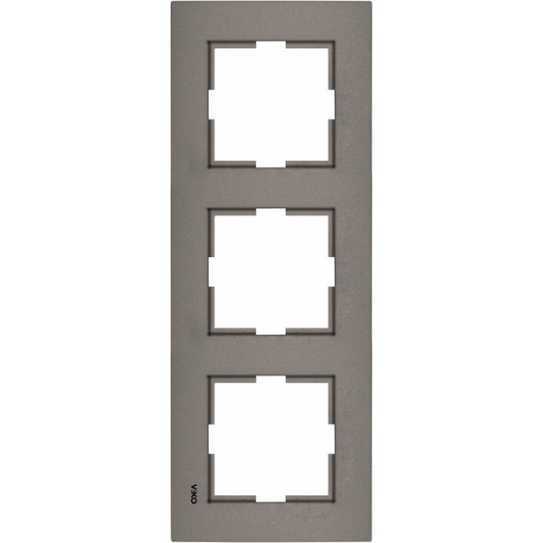 Novella Accessory Anthracite Three Gang Frame image 1