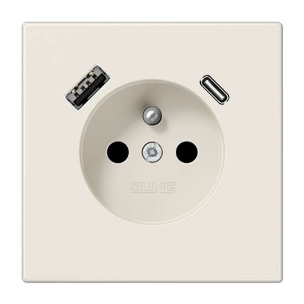 Socket Fren/Belg syst. LED pilot light LS1520F-OLNW image 1