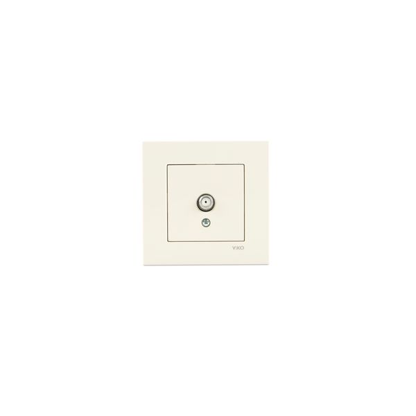 Karre Beige Sat Socket F Connector Terminated image 1