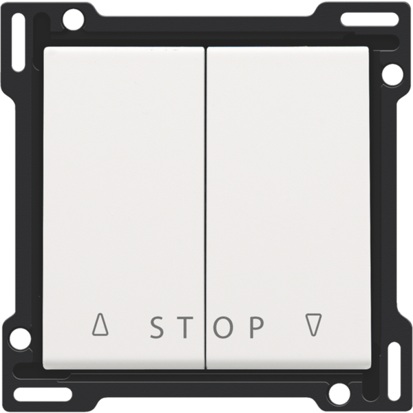 Finishing set for double roller blind push button for electronic contr image 2