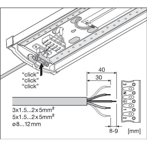 LINEAR SURFACE IP44 1200 P 32W 830 WT image 19