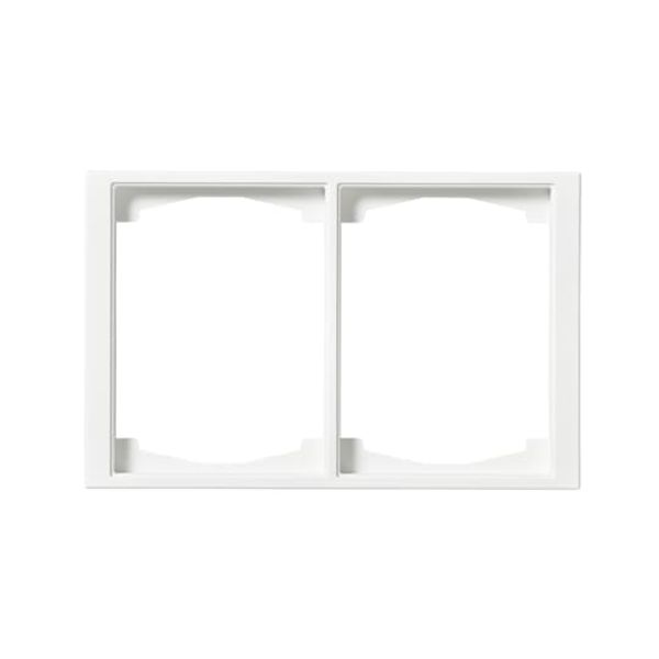 1722F100-884 Cover frame 2gang White - Impressivo image 1