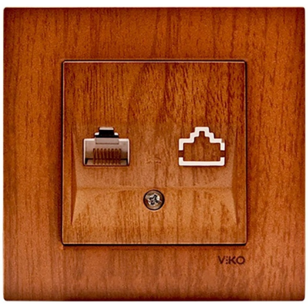 Novella Walnut Tree Numerical Phone Socket (CAT3) image 1