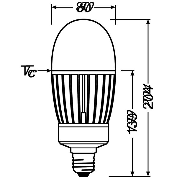 HQL LED PRO 5400 lm 41 W/2700 K E27 image 4