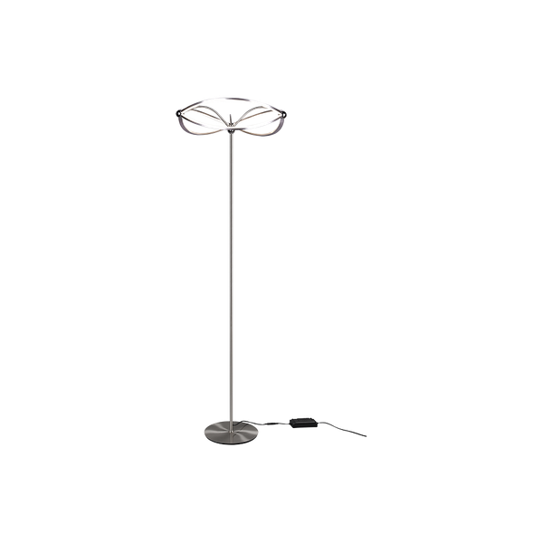 Charivari LED floor lamp brushed steel image 1