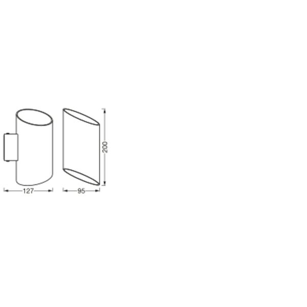 Smart+ Orbis Cylindro 200X127mm White TW image 9