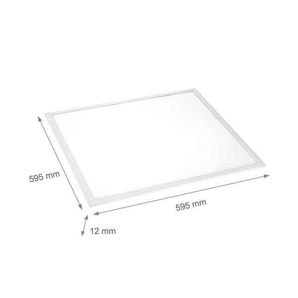 ALGINE  LED 230V 45W NW 230V 120ST IP44 RA90 IK06 600X600MM WHITE CEILING PANEL 5Y WARRANTY image 3