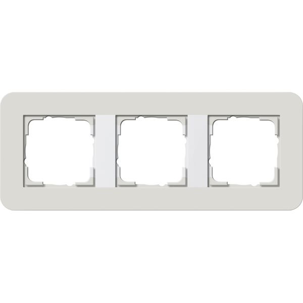 cov.fr. 3-g Gira E3 light grey/p.white image 1