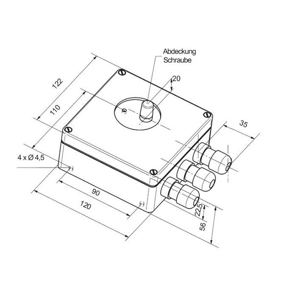 Wet room controller, AP mounting 40...100C, AC 230V, 1 changeover contact, potential free, 16A, IP 65 image 3