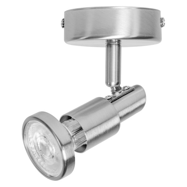 LED SPOT BRUSHED SILVER GU10 2.6W 2700K image 1