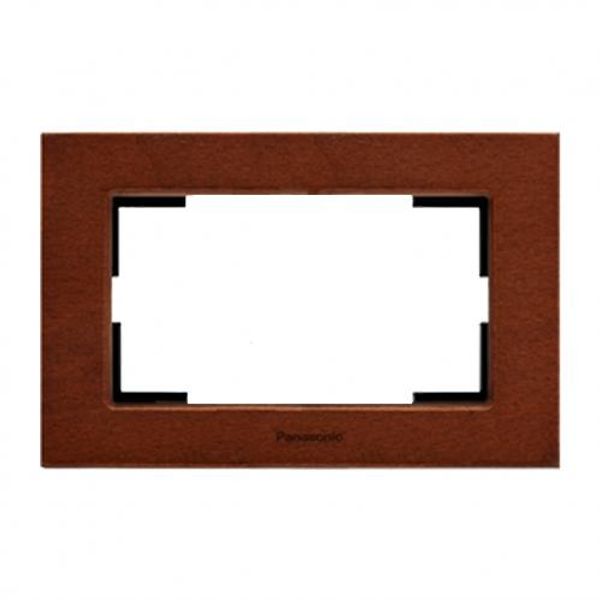 Karre Plus Accessory Wooden - Walnut Tree Two Gang Frame image 1