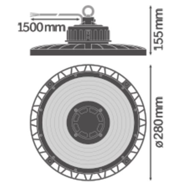 HIGH BAY GEN 4 87W 840 70DEG IP65 image 3