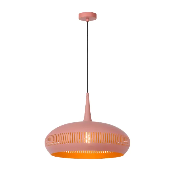 Lucide RAYCO - Pendant light - Ø 45 cm - 1xE27 - Pink image 1