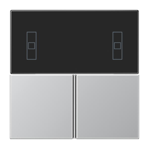 Push button KNX Cover kit, complete, alum. image 2