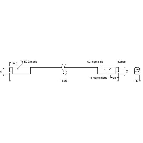 SubstiTUBE® T5 UN 17 W/4000K 1149 mm image 3