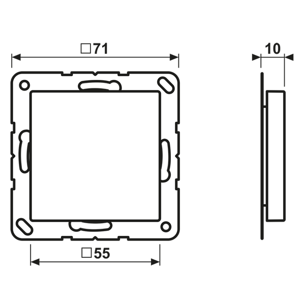 Blank centre plate A594-0AL image 11