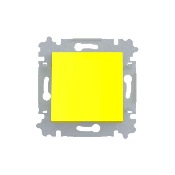 3938H-A00034 64W Cable Outlet / Blank Plate / Adapter Ring Cable outlet 0 gang yellow - Levit image 1