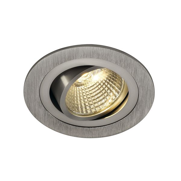 NEW TRIA LED DL ROUND Set, 9,1W, 3000K, 525lm, 38ø, Alu geb. image 1