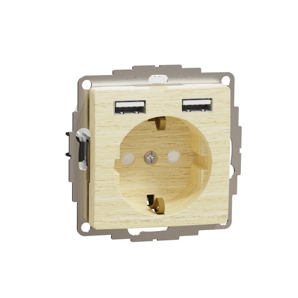 Sedna Design & Elements, SSO Side E + 2x USB A, wood birch image 4