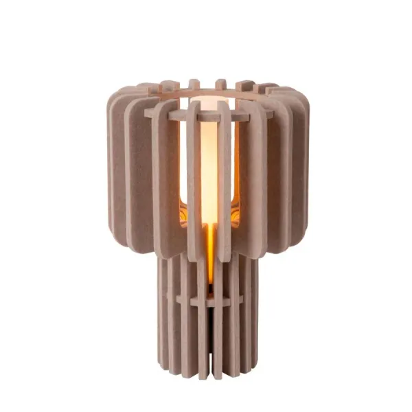 Lucide ROLLO - Table lamp - 1xE27 - Taupe image 1