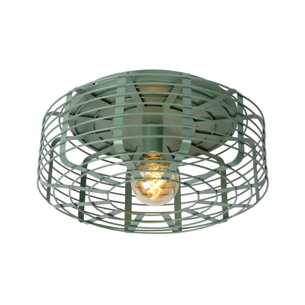 Lucide MELOPEE - Flush ceiling light - Ø 45 cm - 1xE27 - Turquoise image 1