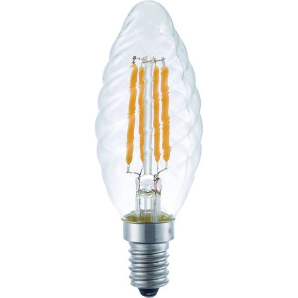 LED E14 Fila Twisted Candle C35x100 230V 250Lm 4W 922 AC Clear Dim image 1