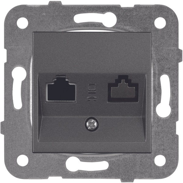 Karre Plus-Arkedia Dark Grey Data+Numerical Phone Socket (Jacksız) image 1