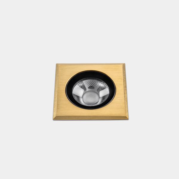 Recessed uplighting IP66-IP67 Max Medium Square LED 7.9W LED neutral-white 4000K Gold PVD 519lm image 1