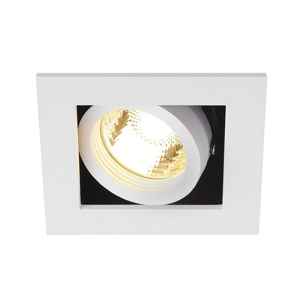 KADUX 1 GU10 Downlight, angular, matt white, max. 50W image 1